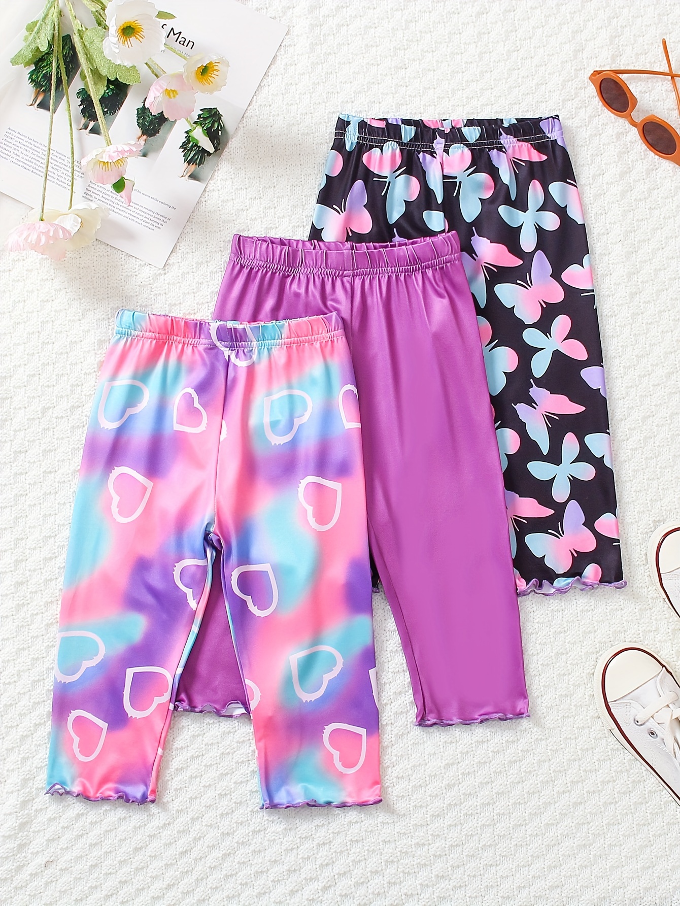 Little Girl's Cropped Leggings Modal Comfortable Thin Spring