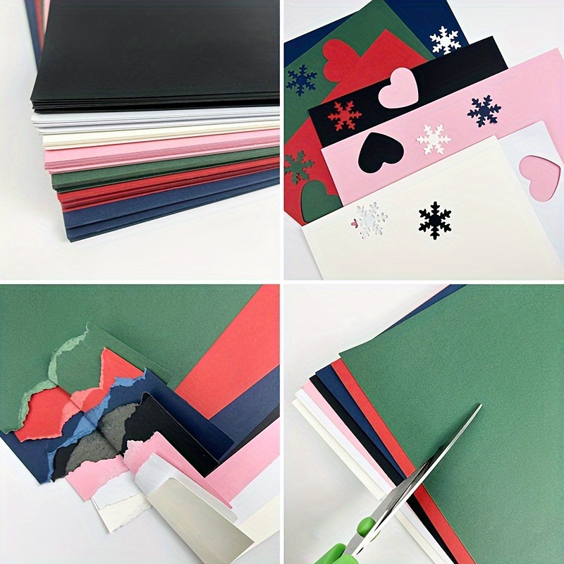 Black A 4 Card Paper Thick Black Paper For Diy Christmas - Temu