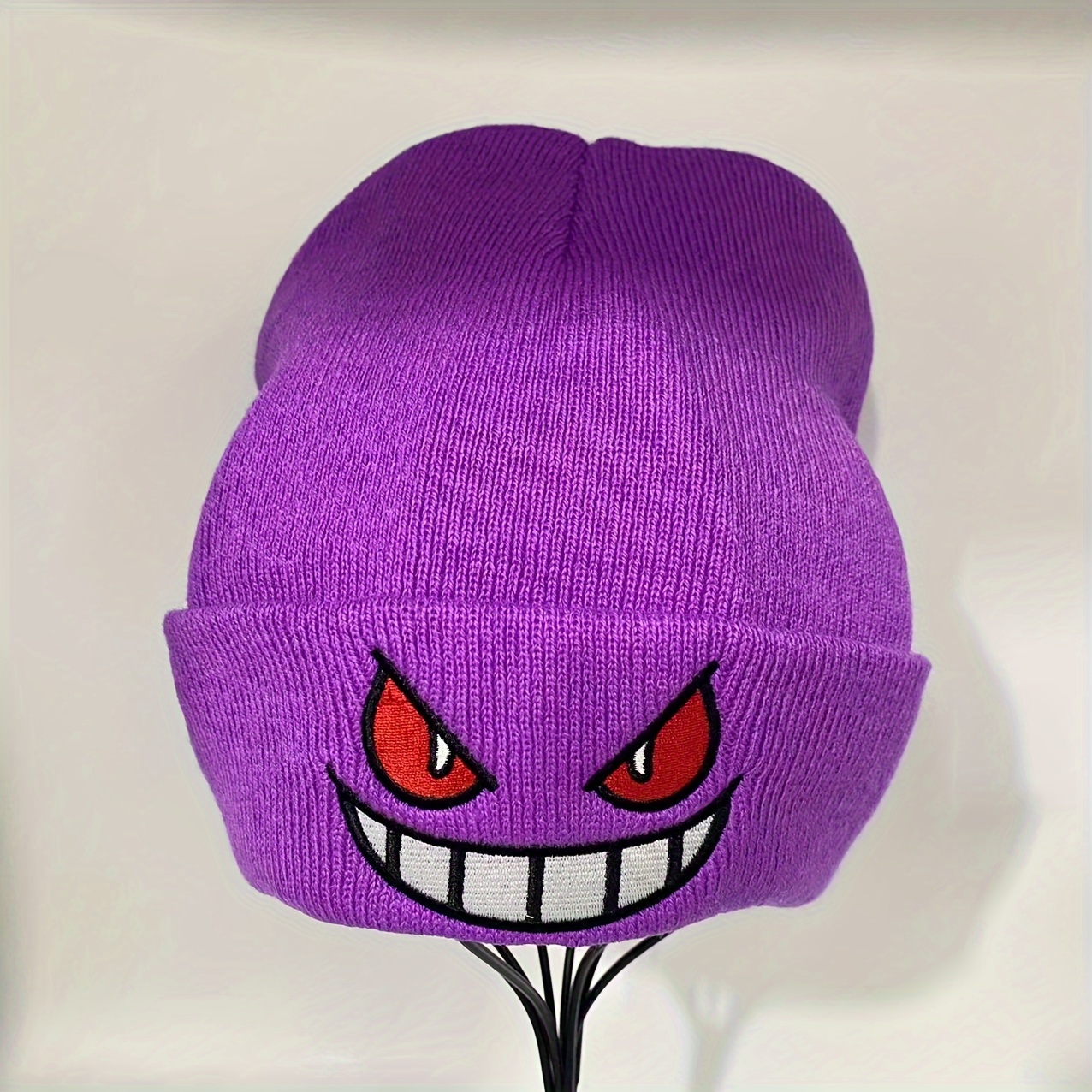 Boné Anime Gengar Pokemon Roxo Com Regulagem Bordado