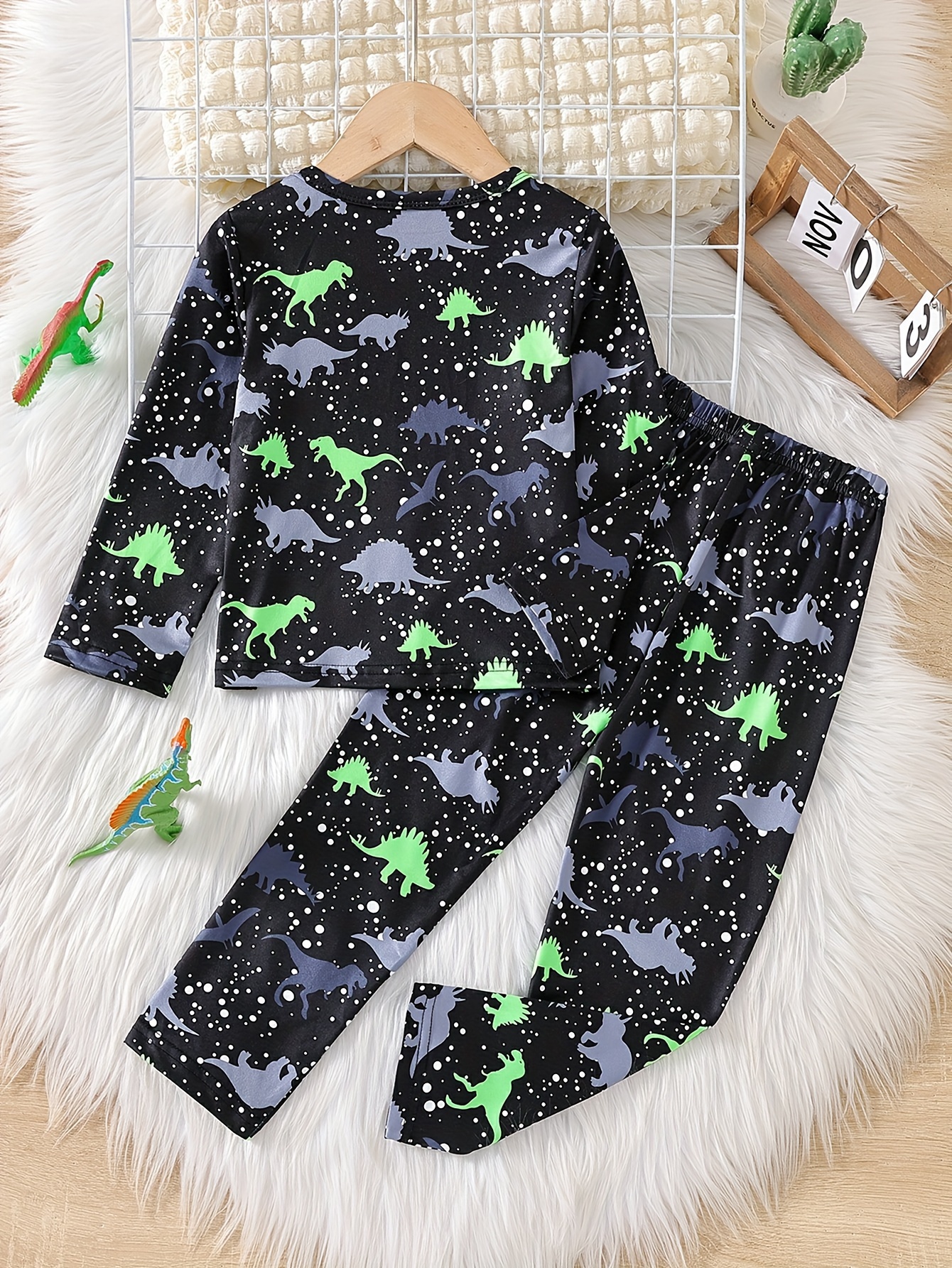 Dinosaur glow in the dark pyjamas hot sale