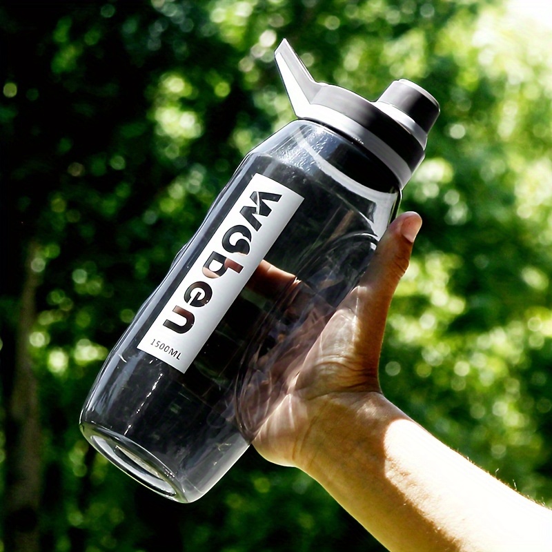 1500ml Water Bottles Large Capacity Plastic Clear Sports Drink