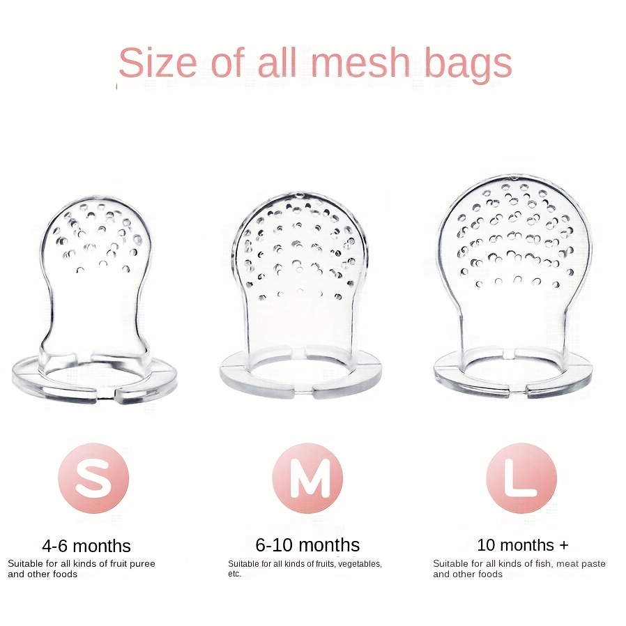 3pcs Children's Silicone Fruit & Vegetable Feeder