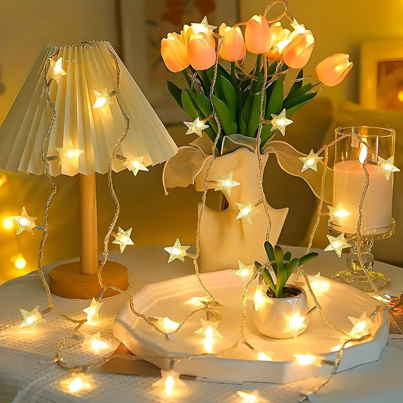 Lámpara de Camping recargable con tira de luz LED de 10M para Navidad,  boda, decoración de Camping, luces de hadas, cadena de luz interior y  exterior