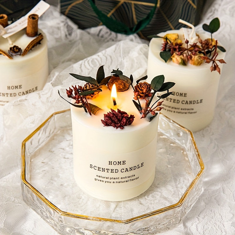 Vanilla Soy Candle Gift Set, Natural Soy Wax Seashell Candles