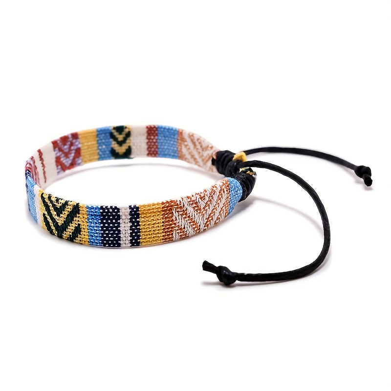 Boho Woven Bracelet Adjustable Beach Accessory