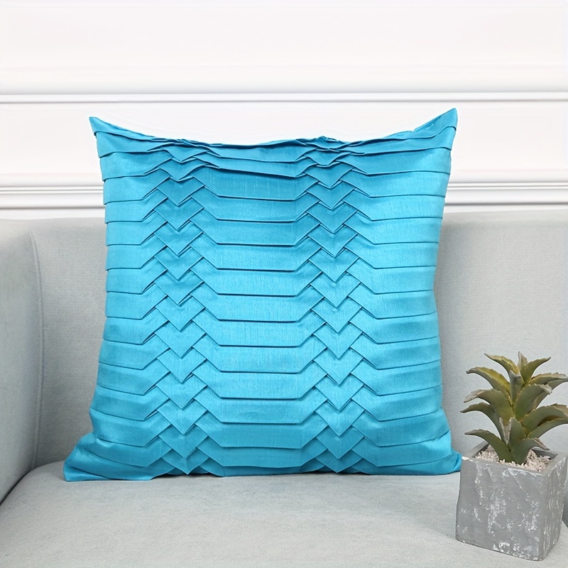 Solid Color Polyester Throw Pillow - Temu