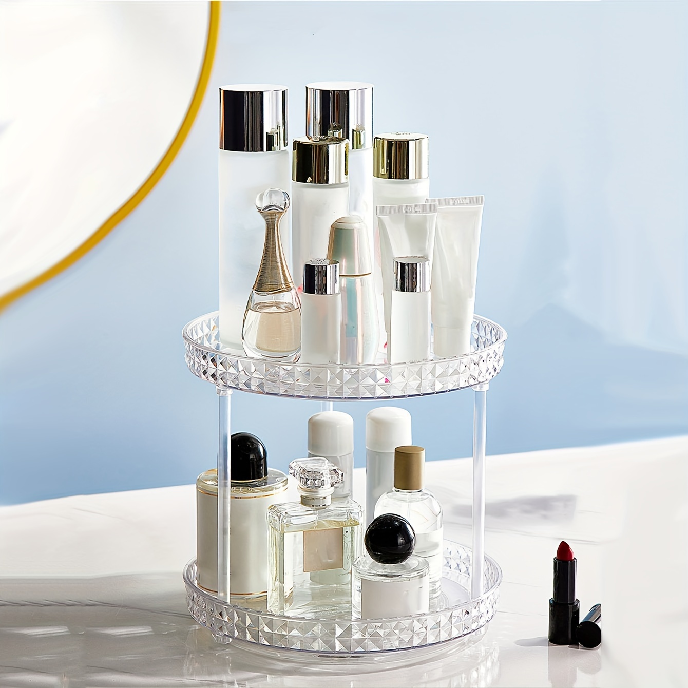 COSMETIC ORGANIZER organizza cosmetici trucchi e vari accessori + 3 cassetti  - Profumeria Online
