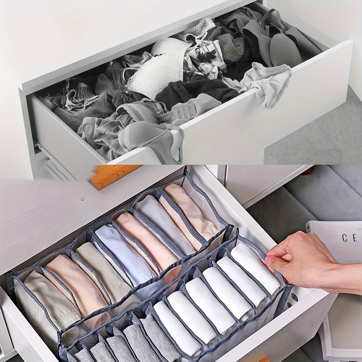 Socks Storage Box Multi compartment Storage Box Household - Temu