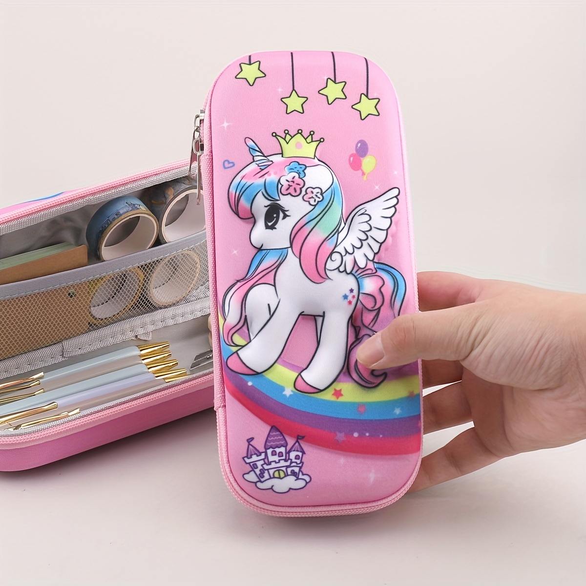 Unicorn Pencil Box: The Perfect Multifunctional Stationery - Temu