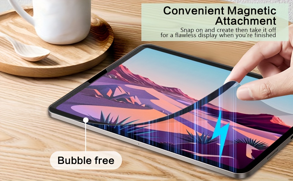 STARY Like Paper Screen Protector for iPad Pro 12.9 Inch  (2022/2021/2020/2018), Magnetic Removable Screen Protector iPad Pro 12.9  6th/5th/4th/3rd