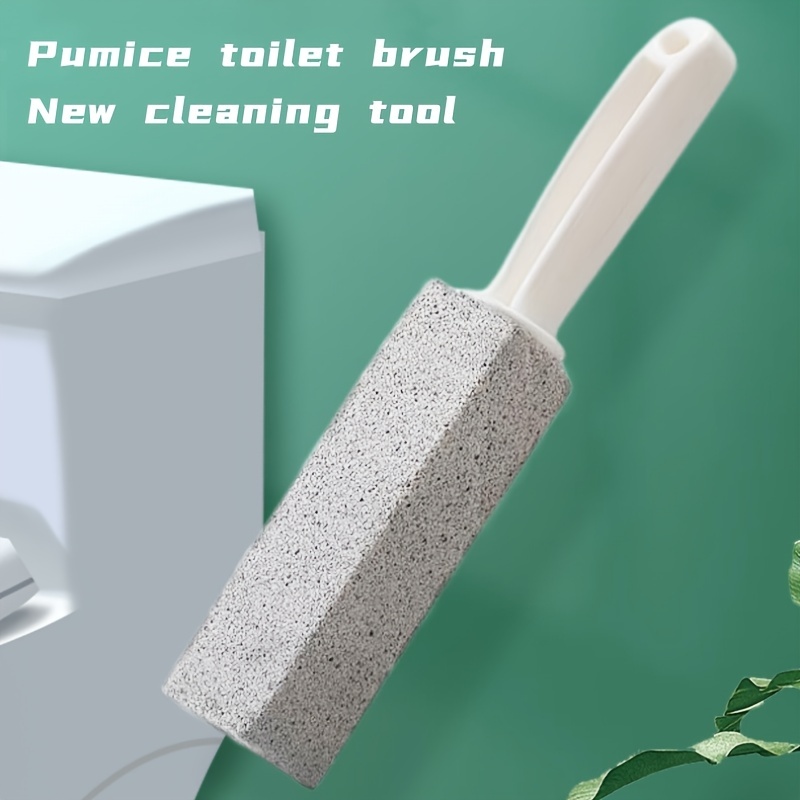 Pumice brush for bathroom cleaning