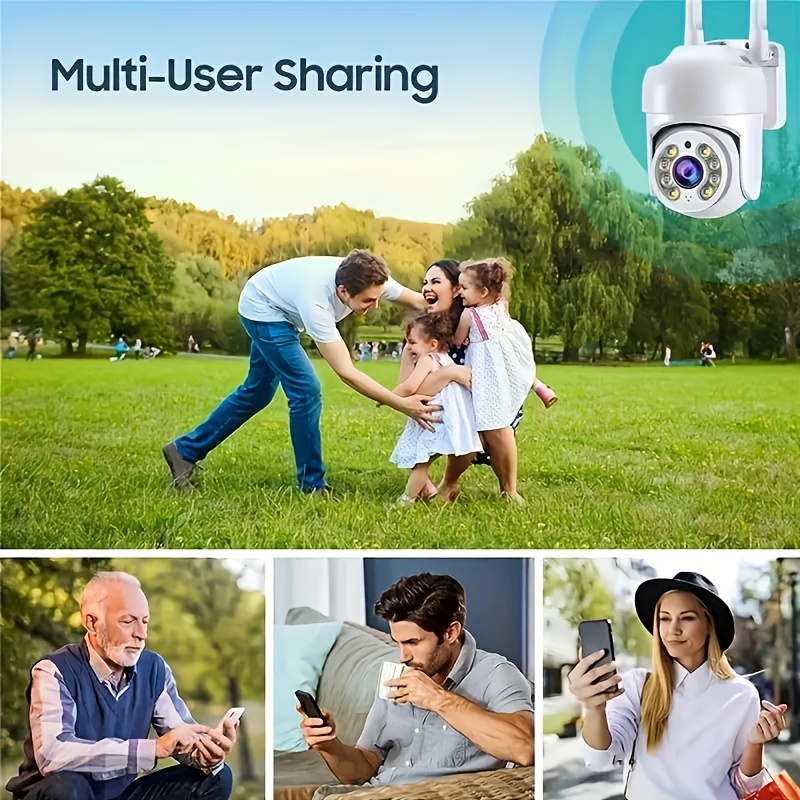 Comprar Cámara IP 4K Wifi 4MP cámara inalámbrica de vigilancia exterior PTZ  AI seguimiento CCTV vigilancia P2P ICsee