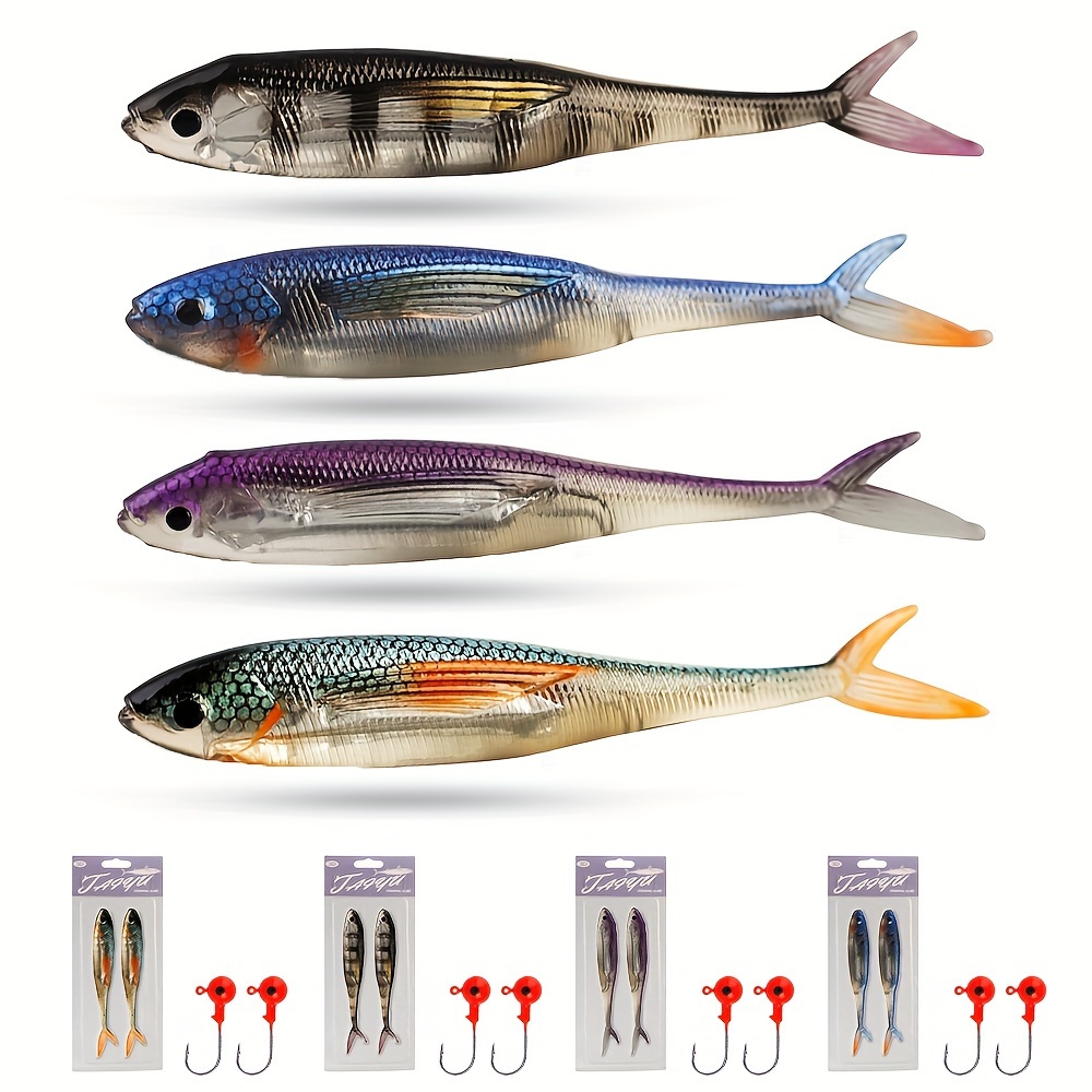 Fishing Lure Set Bionic T tail Bait Small Fish Lead - Temu United