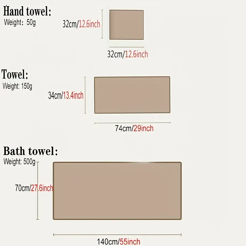 Juego de toallas de baño 100% algodón de alta calidad; 1 toalla de baño, 1  toalla de mano y 1 toallita, baño de lujo súper suave y altamente