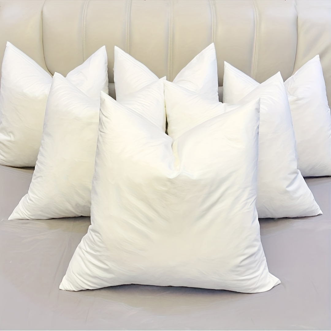 Decorative Throw Pillow Core Down And Feather Filled Cotton - Temu
