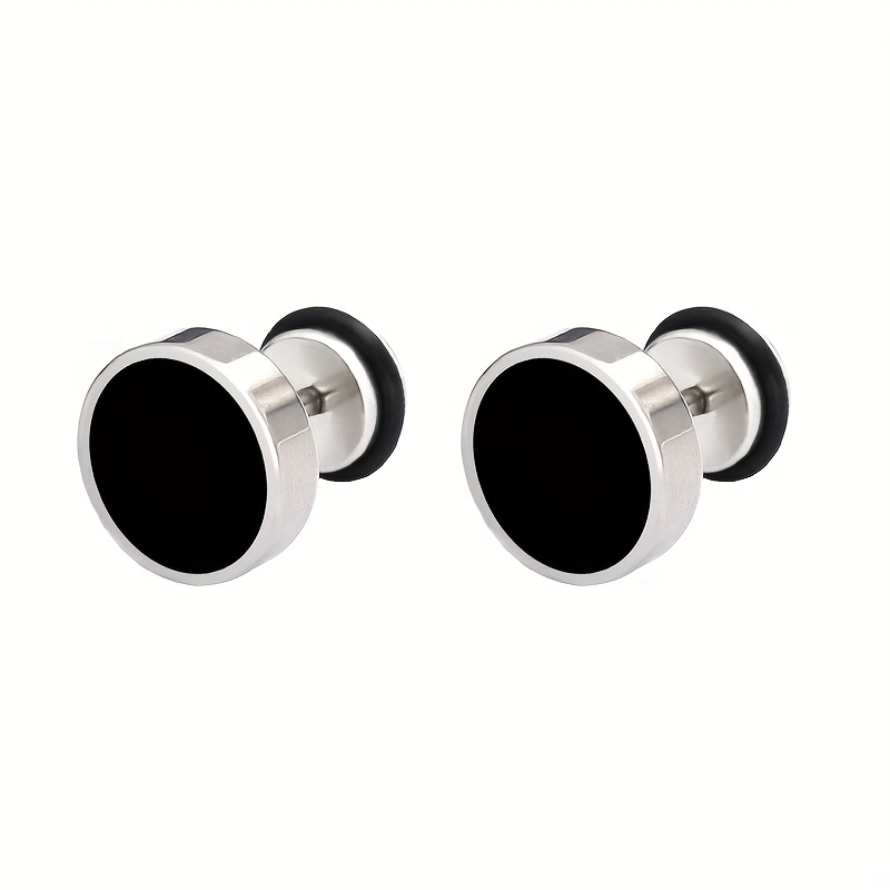 Men's Titanium Steel Stud Earrings