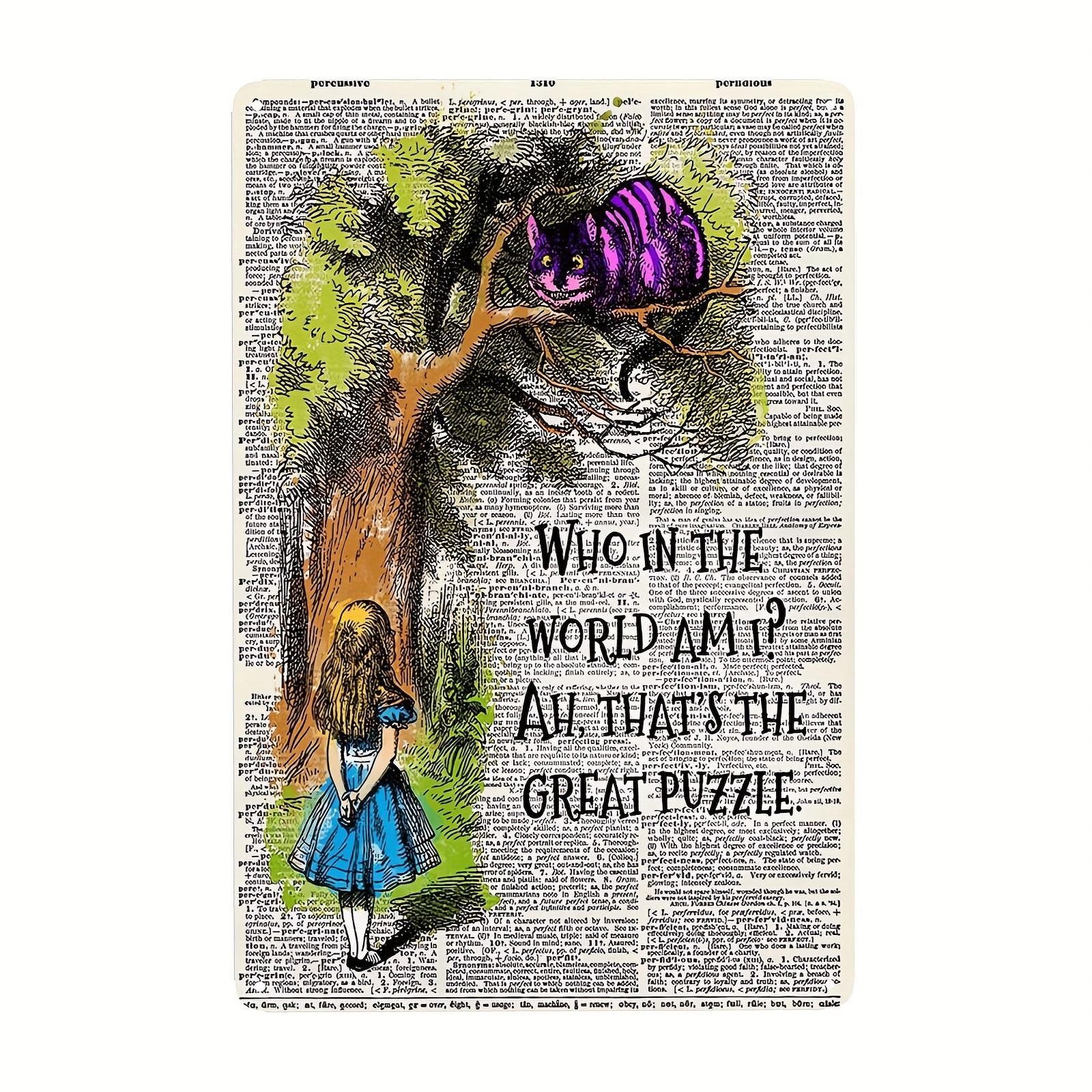 Vintage Alice In Wonderland Quote Metal Sign Perfect For - Temu