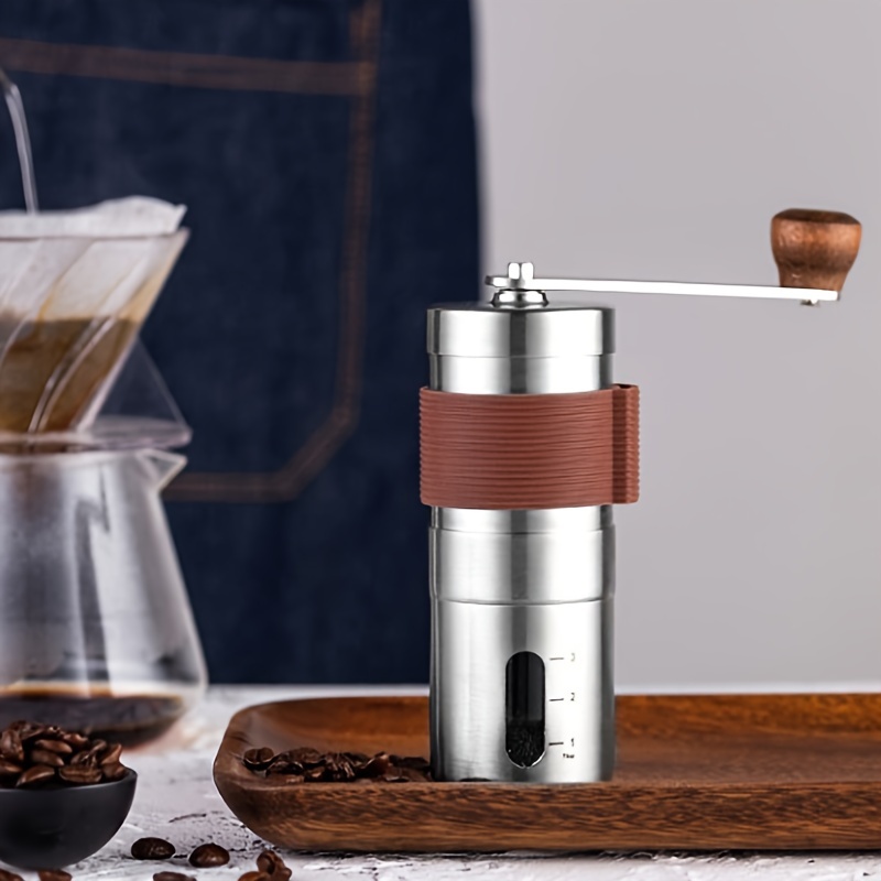 1pc Manual Stainless Steel 304 Handheld Coffee Bean Grinder, Hand