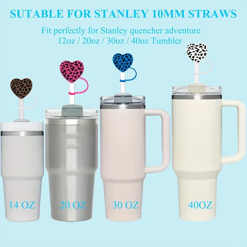 Straw Cover for Stanley Cup,6Pcs Cloud Straw Covers Compatible with Stanley  30&40 Oz Tumbler with Handle,Silicone Straw Topper for Stanley Cups (Straw  Covers Cap 6 PCS) 