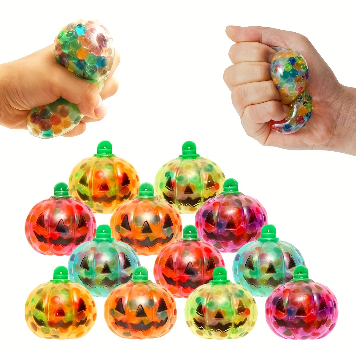 Christmas Mini Sensory Stress Ball Pack for Christmas Party Favors, Squeeze  Toy with Water Beads to Stress Reliever,Christmas Stocking Stuffers