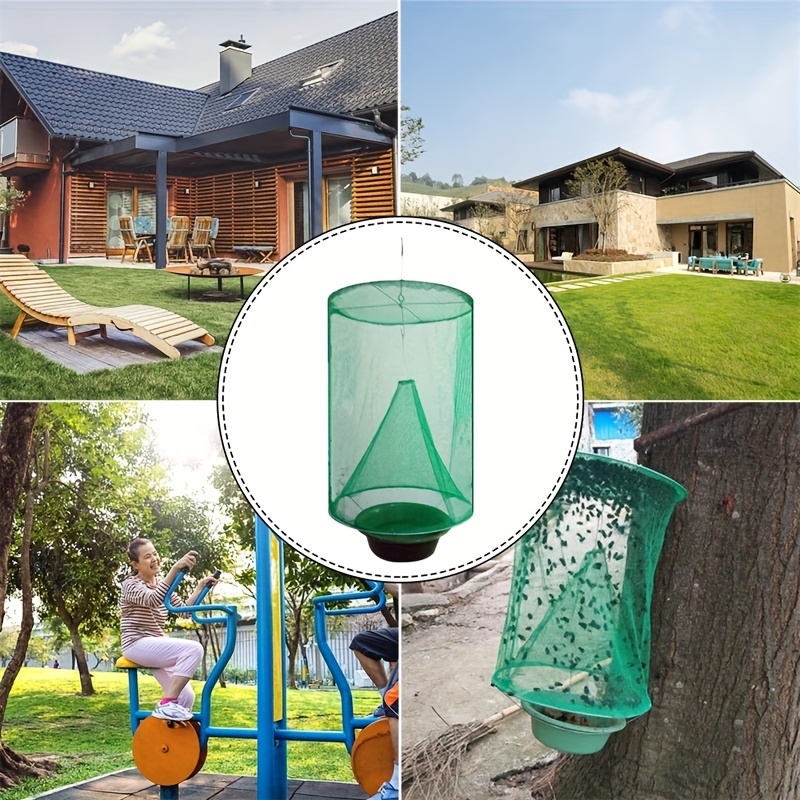 Ranch Fly Trap Reusable Fly Trap With Tray For Indoor Outdoor Hanging  Farms, Stable, Garden, Orchard, Park, Pest Control - Temu