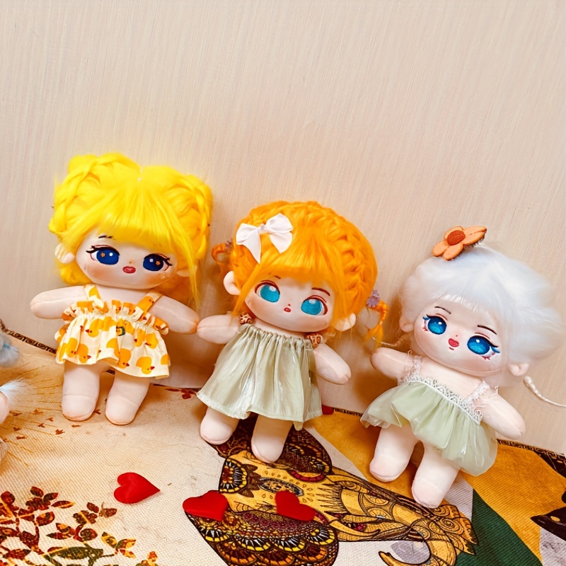 Multicolored Hair Plush Cartoon Doll - Birthday Gift