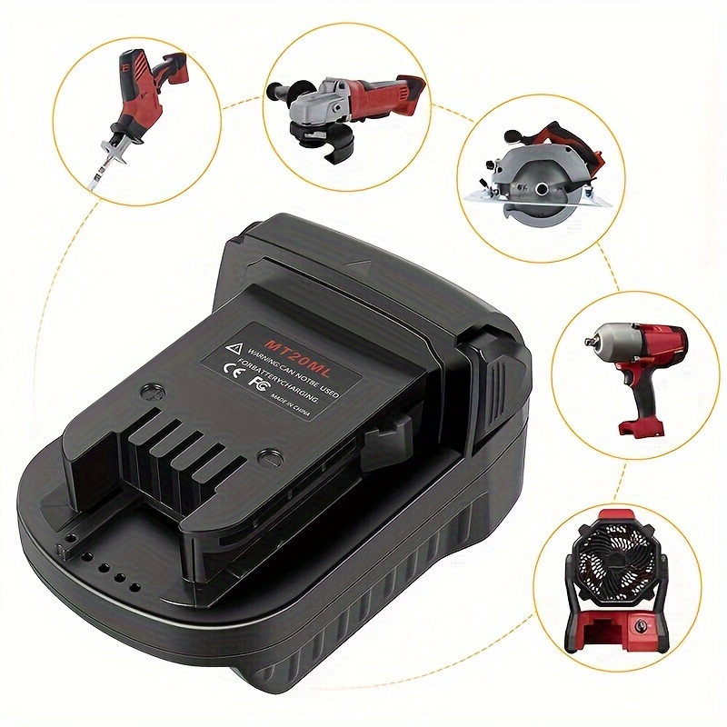 1pc Adaptador Batería Mil18dl Convertir Batería Milwaukee M - Temu Chile