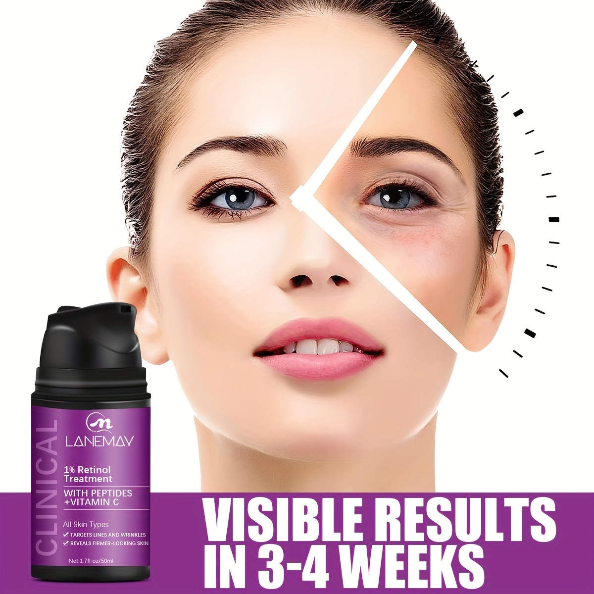 Retinol & Vitamin C Eye Cream w/ Polypeptide