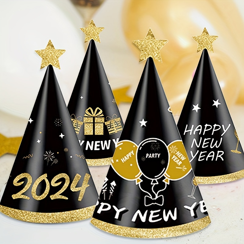 HOWAF 2024 Nouvel An fête Fournitures 2024 Kit de décorations