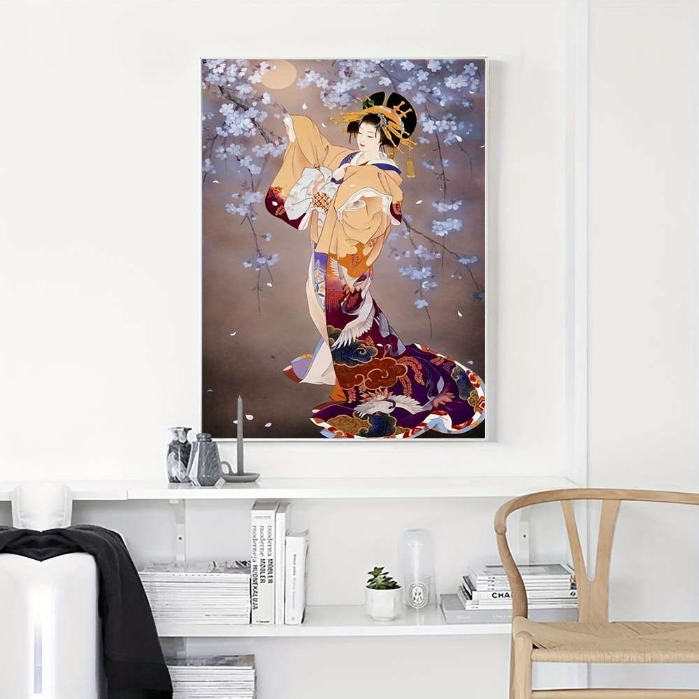 Japanese Beautiful Women Canvas Wall Art Print Women Canvas - Temu