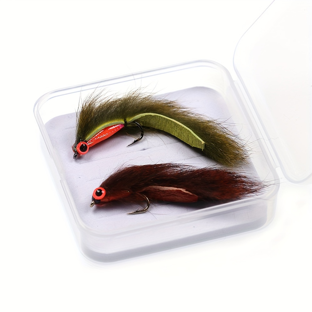 6 #8 Zonker Streamer Fly Luminous 3d Eyes Sea Bass Trout - Temu