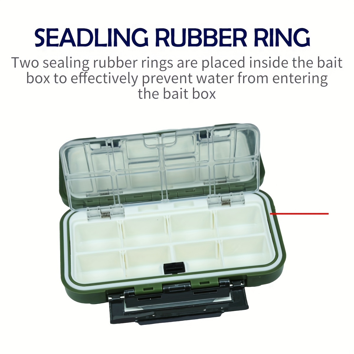 1pc Mini Fishing Lure Storage Case, Plastic Flying Fishing Tackle Box,  Fishing Accessories