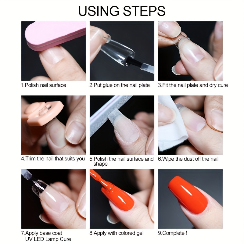 Soft Gel Nail Tips Clear No Creases Half Matte Full Cover - Temu Germany