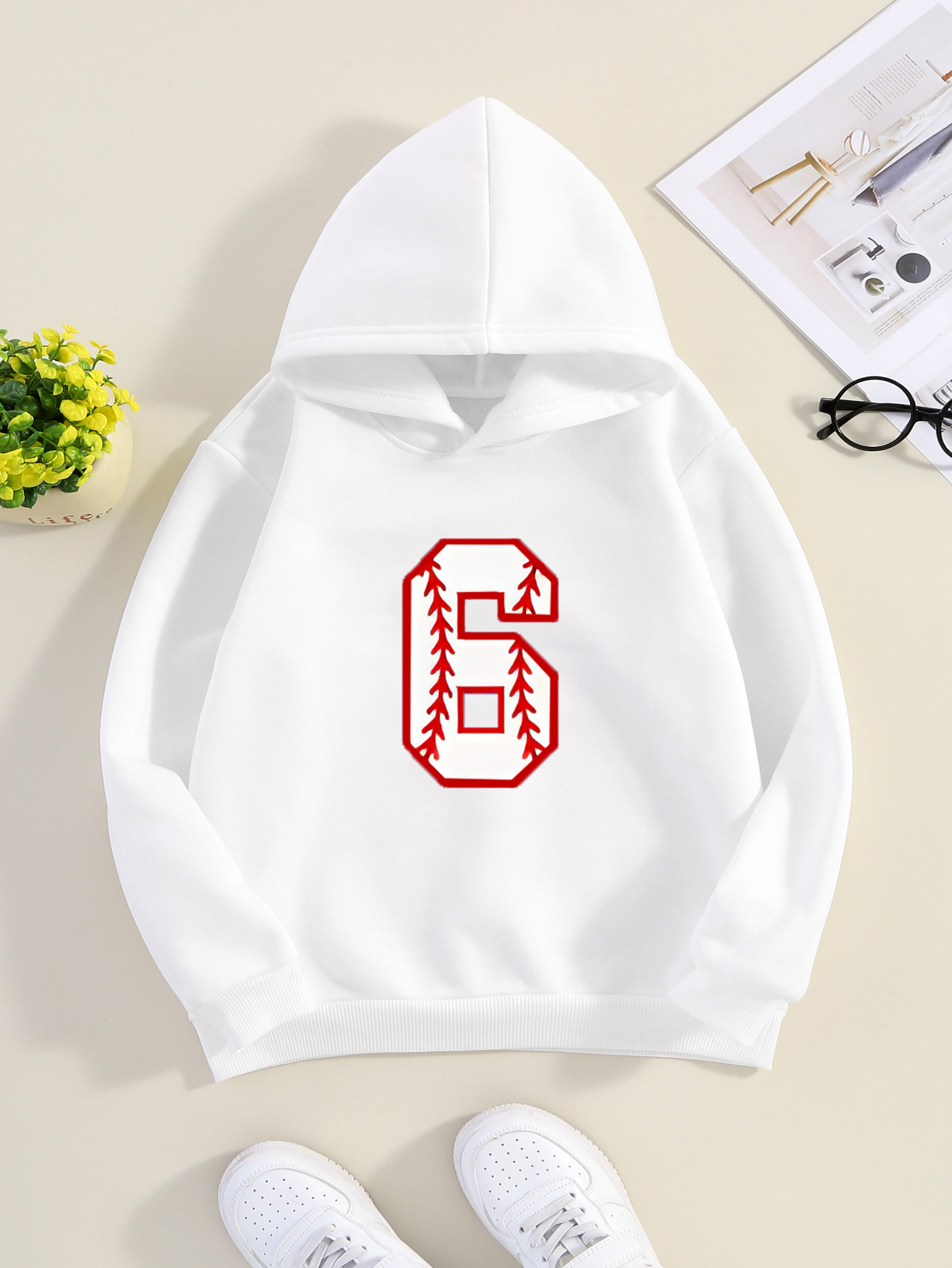 Diseño Original Sudadera Con Capucha Blanca Para Niños Con - Temu