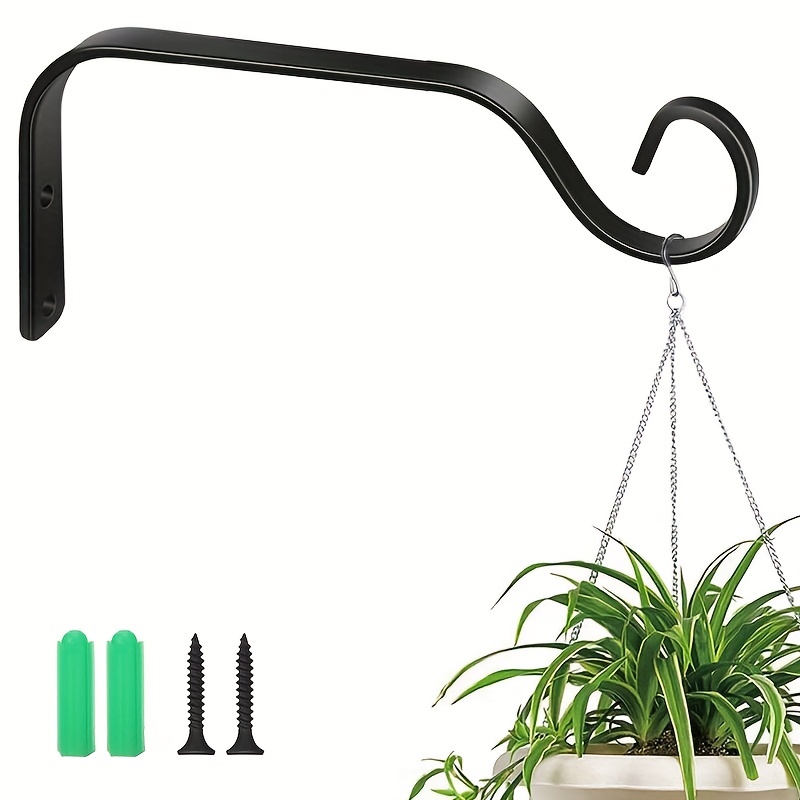 1pc Hanging Plant Bracket 7 3 Inches Plant Hanger Iron Indoor Outdoor Wall  Mount Decorative Hook For Bird Feeder Planter Lantern Wind Chime, Shop The  Latest Trends