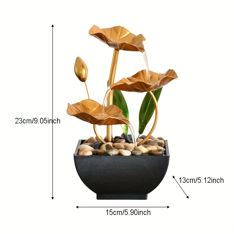 Tabletop Fountain Modern Minimalist Household Water Fountain Atomizer  Object Floor Fish Tank Landscape Office Living Room Accessories Desktop  Fountain (Color : B) : : Home