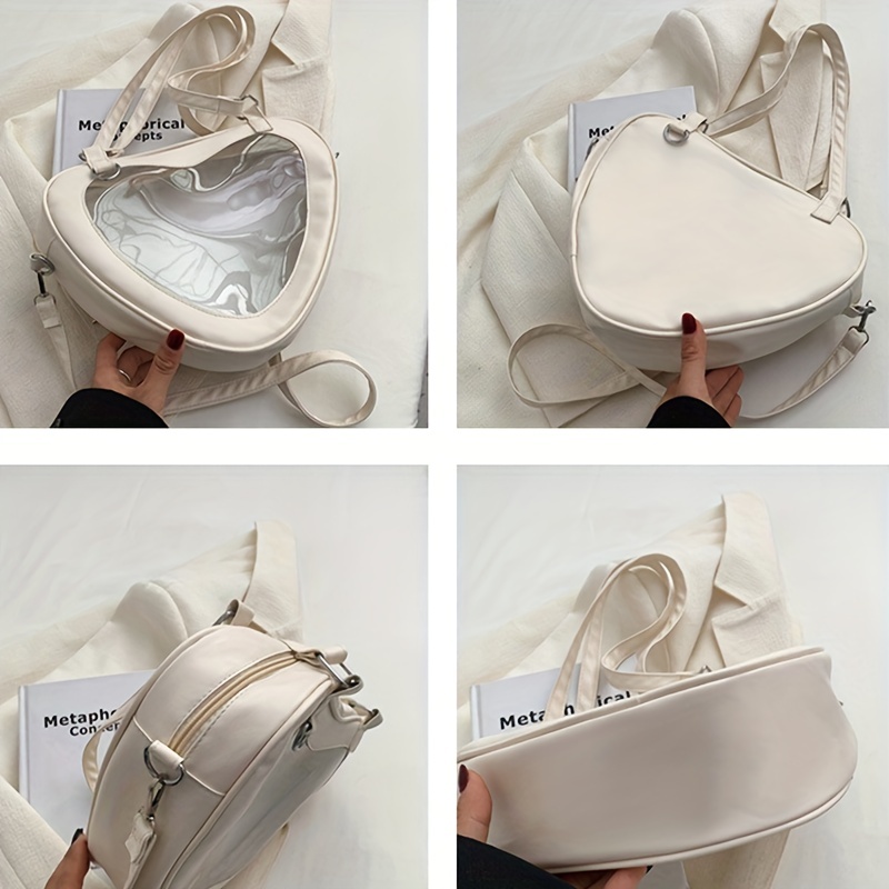 Fashion Clear Heart Shaped Bag