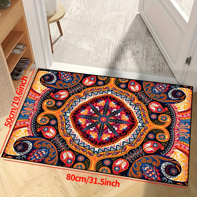 Boho Door Mat Indoor Doormat, Welcome Mat, Non-slip Floor Mat, Entryway  Rugs Home Decor Room Decor - Temu