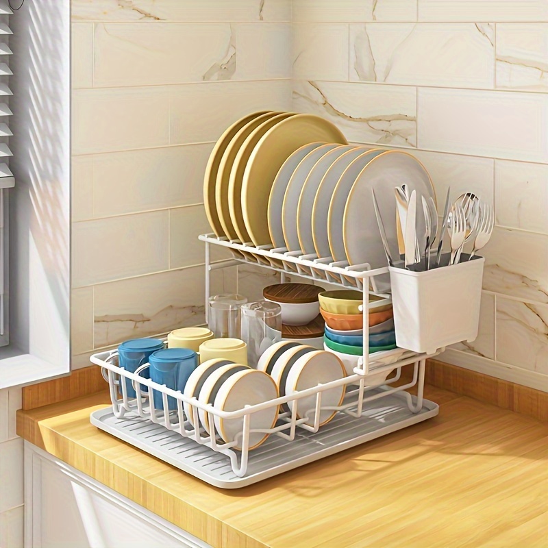1pc Dish Drying Rack, Large-Capacity Dish Rack For Kitchen Counter