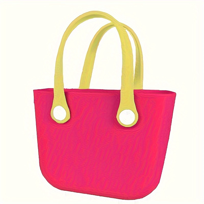 Colorblock Eva Travel Beach Bag Waterproof Vacation Handbag - Temu