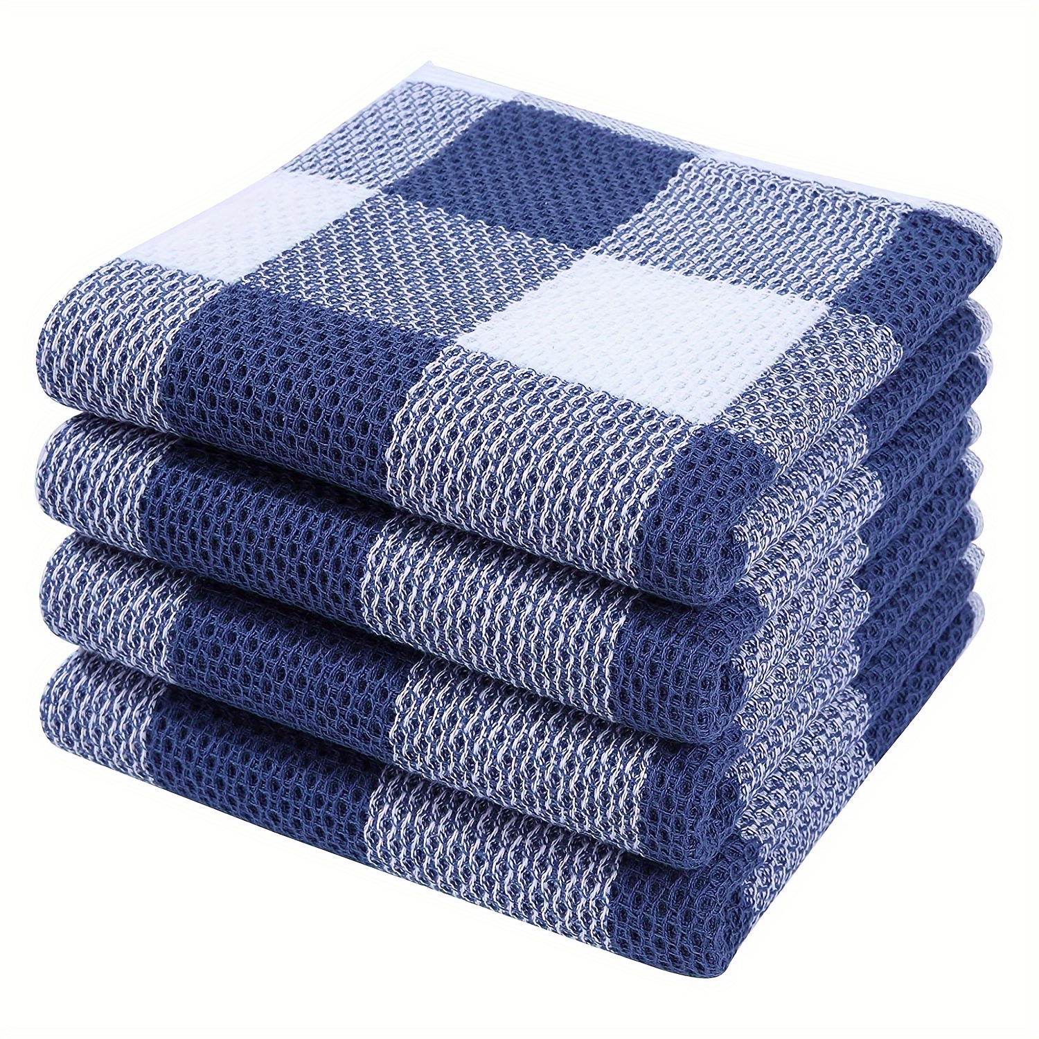 Waffle Weave Kitchen Dish Cloths, Ultra Soft Absorbent Quick