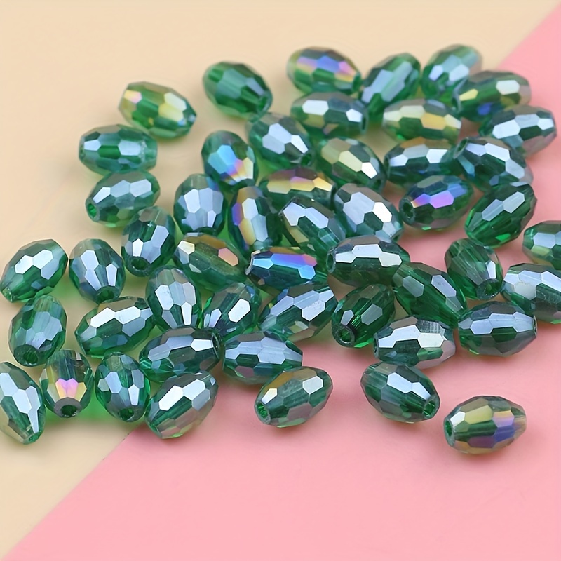 Lot De 100 Perles Rondes En Acrylique Imitation Pierre Naturelle De 6/8/10 Mm Pour La Fabrication De Bijoux, Bracelets, Colliers, Accessoires De Bricolage - 01,6 Mm