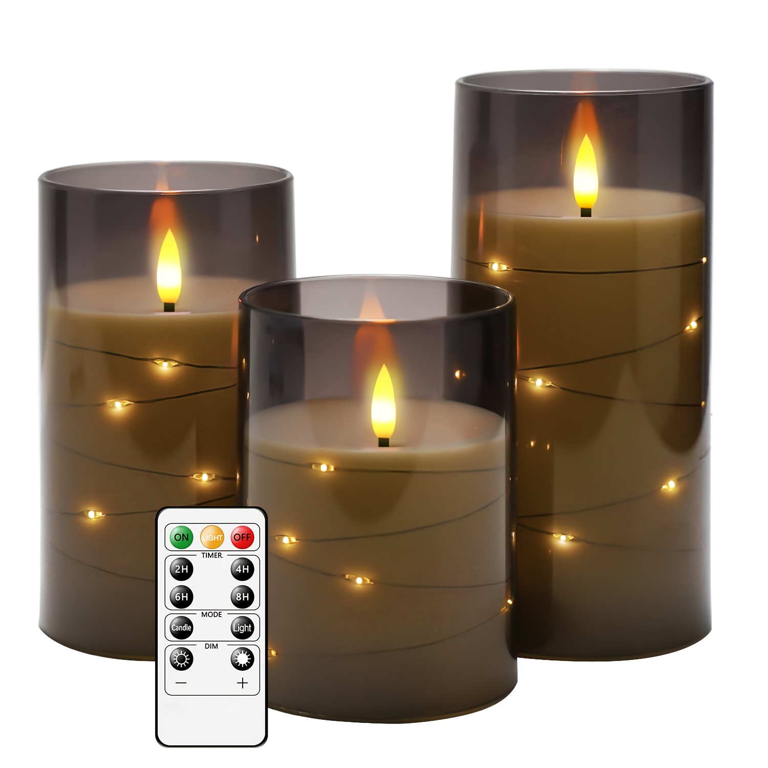 Réaliste et lumineux scintillement alimenté par batterie sans flamme Led  Tea Light, pack de 12, 1,4x1,25 pouce, fausse bougie électrique en blanc  chaud