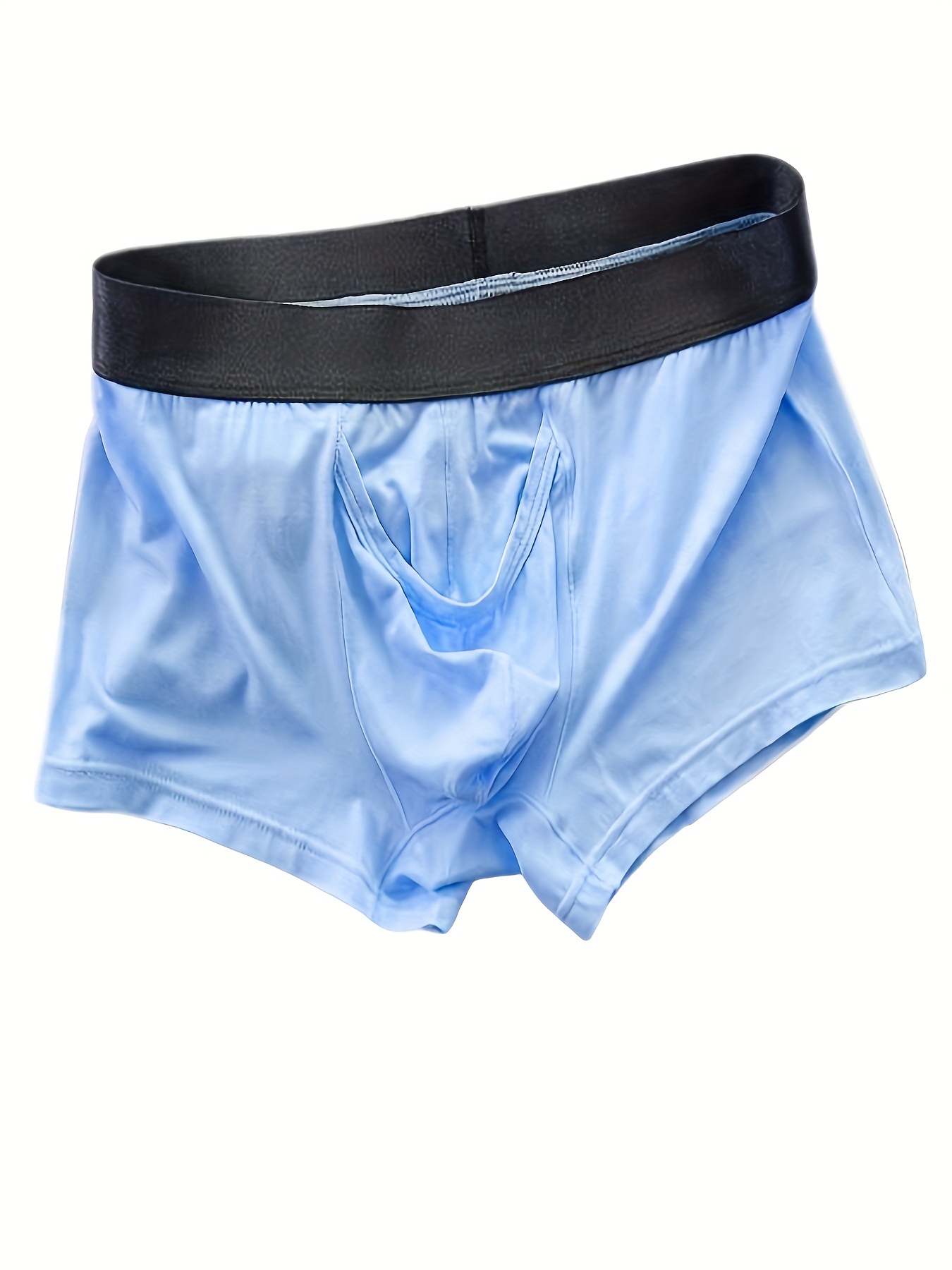 Sexy Mens Underwear Boxer Briefs Ice Silk Mesh Breathable Elephant Nose  Trunk US
