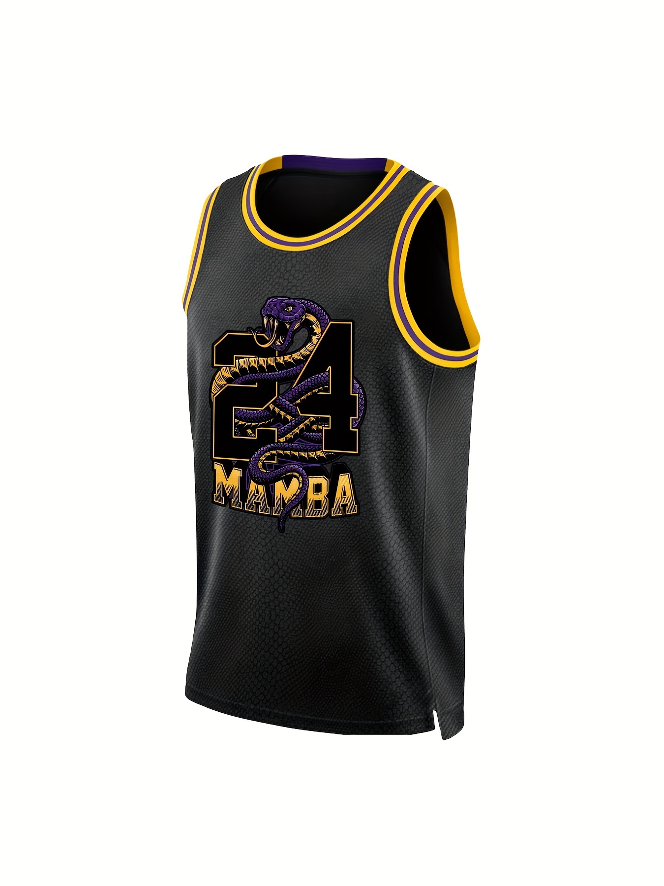 Los Angeles Men's Basketball Jersey Player Number 24 8 Black Mamba Sport Jersey  Shirt (M) : : Sporting Goods