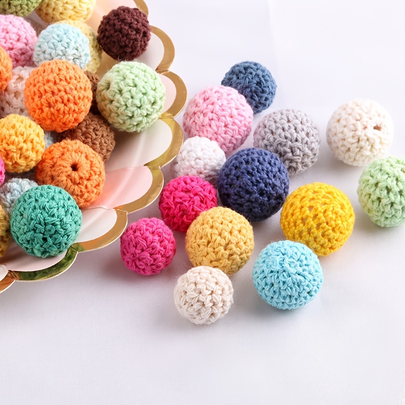 Spring Wooden Crochet Hook Wool Ball Bead Hook Needle Cotton - Temu  Philippines