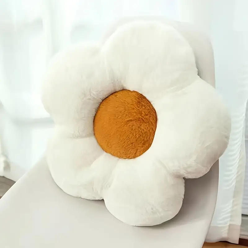 1pc flower shaped pillow seating cushion cute room decor for reading and lounging comfy floor pillow teens adults gifts valentines day thanksgiving wedding bridal shower engagement birthday bachelor party supplies holiday accessory details 1