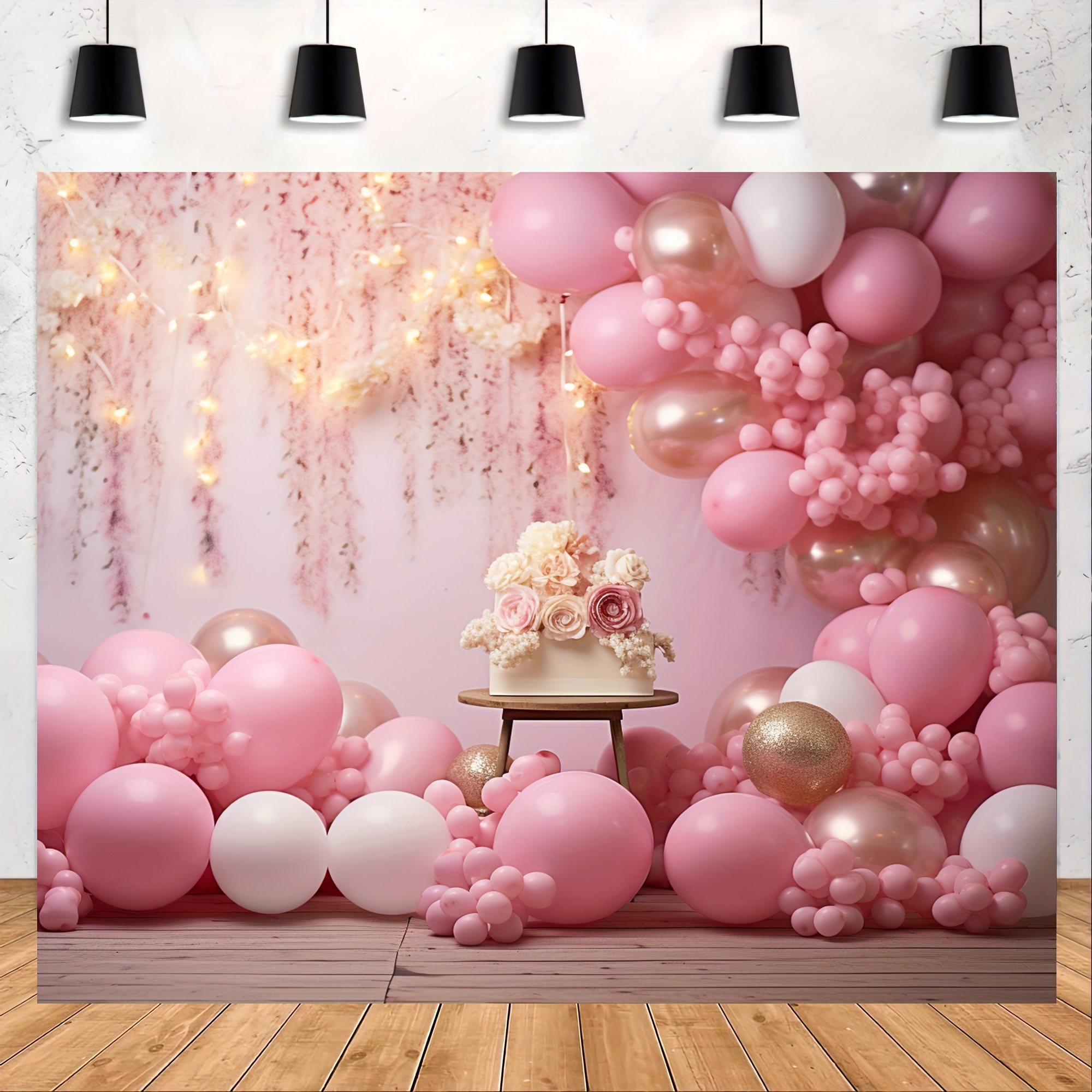 Sfondo rosa per decorazioni per feste di compleanno Italy