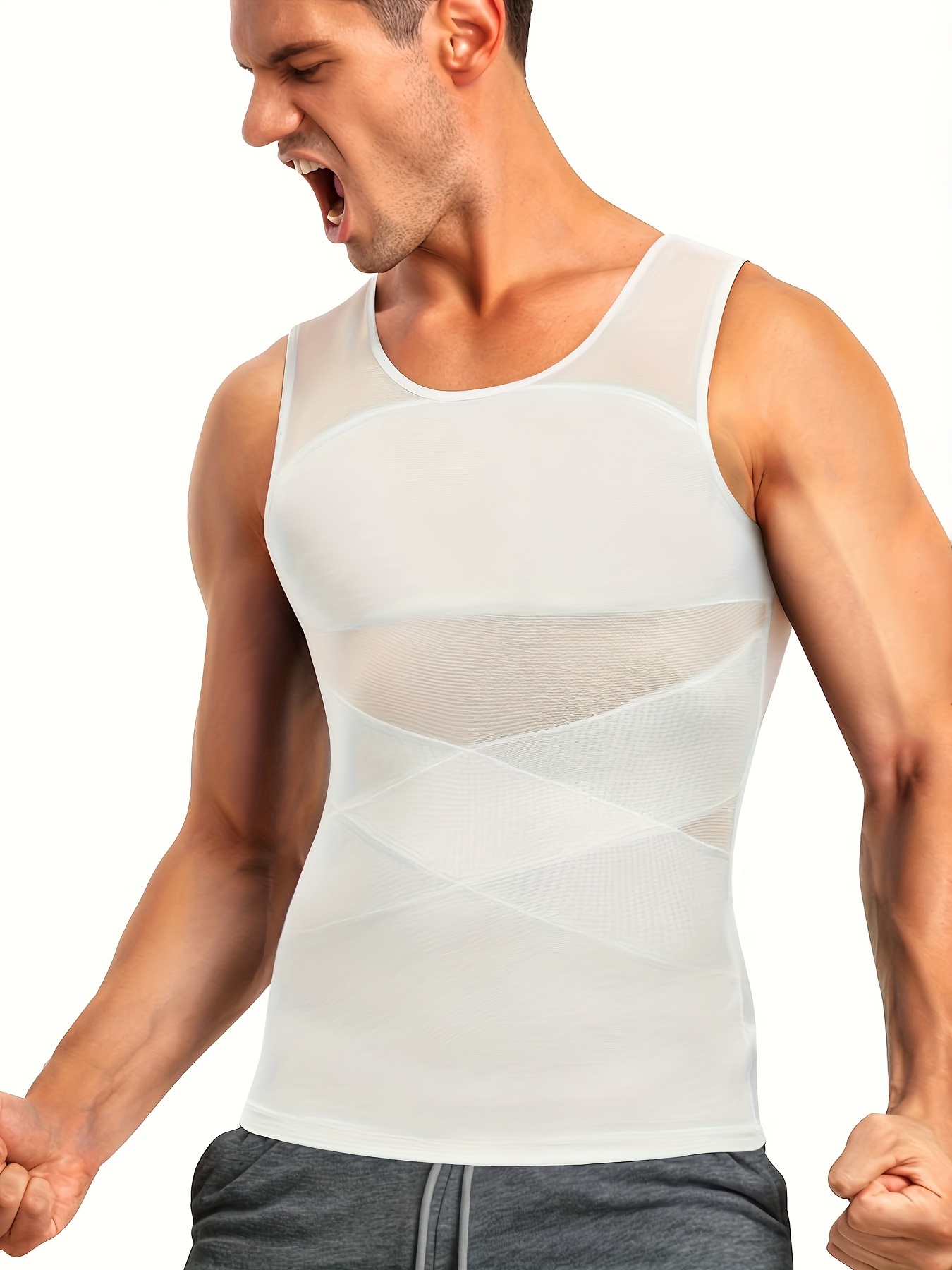 2 PCS Ionic Shaping Vest,Men's Sports Ion Body Shaping Vest,Men