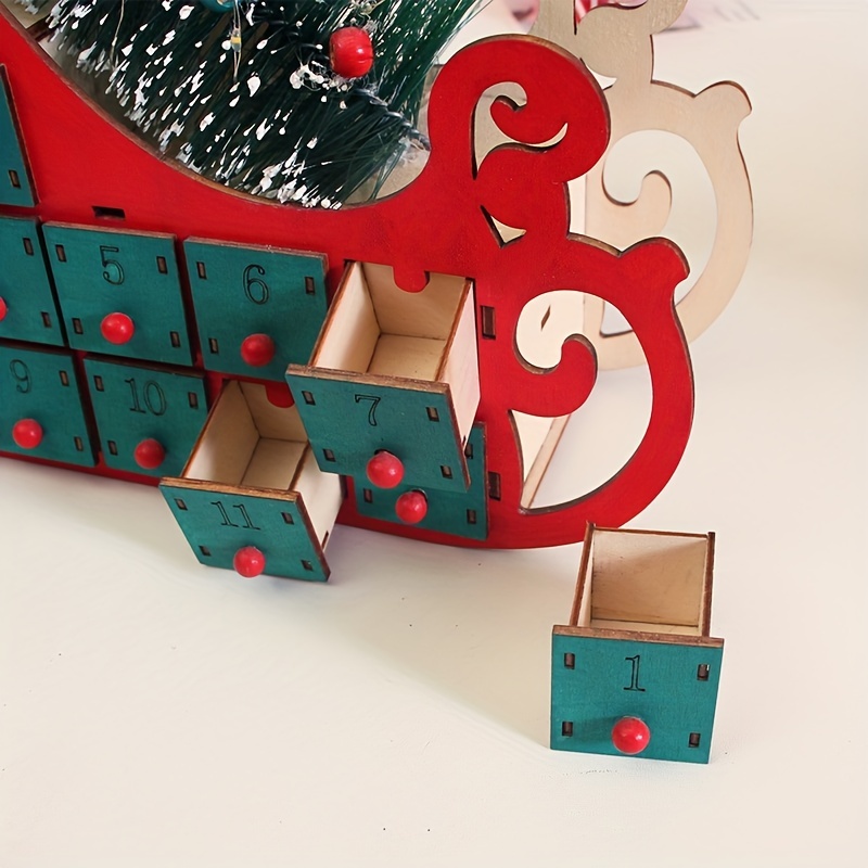 24 Days Christmas Countdown: Refillable Gift Box Mini - Temu